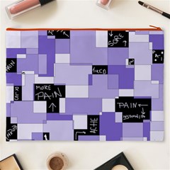 Purple Pain Modular Cosmetic Bag (XXXL) from ArtsNow.com Back