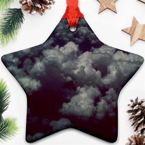 Through The Evening Clouds Star Ornament from ArtsNow.com Front