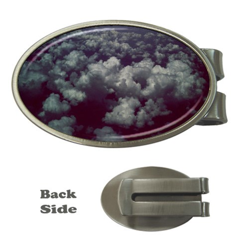 Through The Evening Clouds Money Clip (Oval) from ArtsNow.com Front