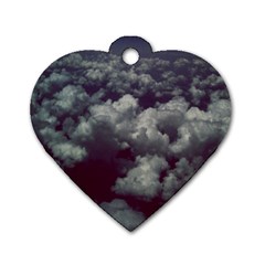 Through The Evening Clouds Dog Tag Heart (Two Sided) from ArtsNow.com Front