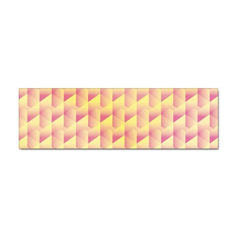 Geometric Pink & Yellow  Bumper Sticker 10 Pack from ArtsNow.com Front