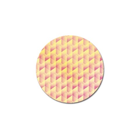 Geometric Pink & Yellow  Golf Ball Marker 4 Pack from ArtsNow.com Front