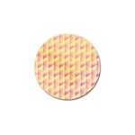 Geometric Pink & Yellow  Golf Ball Marker 4 Pack