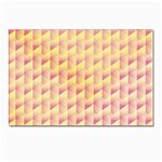 Geometric Pink & Yellow  Postcard 4 x 6  (10 Pack)