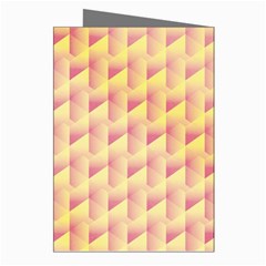 Geometric Pink & Yellow  Greeting Card (8 Pack) from ArtsNow.com Right