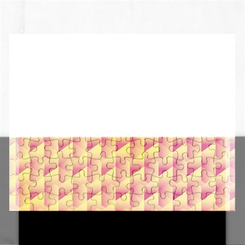 Geometric Pink & Yellow  Jigsaw Puzzle (Rectangle) from ArtsNow.com Front