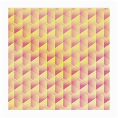 Geometric Pink & Yellow  Glasses Cloth (Medium, Two Sided) from ArtsNow.com Front