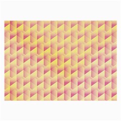 Geometric Pink & Yellow  Glasses Cloth (Large, Two Sided) from ArtsNow.com Front