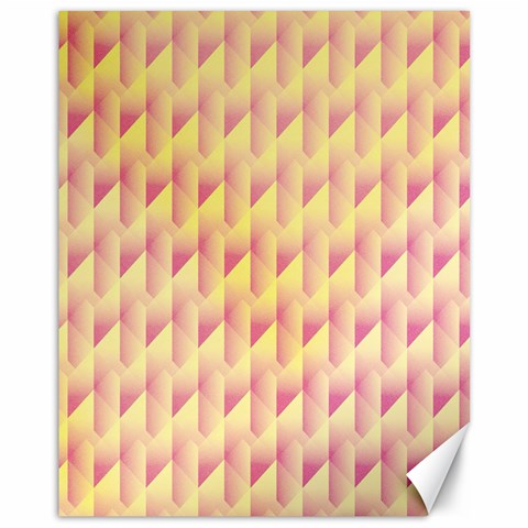 Geometric Pink & Yellow  Canvas 11  x 14  (Unframed) from ArtsNow.com 10.95 x13.48  Canvas - 1