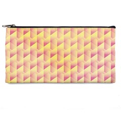 Geometric Pink & Yellow  Pencil Case from ArtsNow.com Front