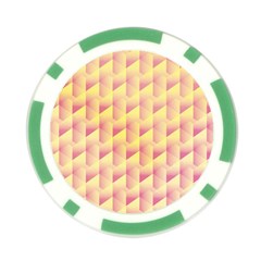 Geometric Pink & Yellow  Poker Chip (10 Pack) from ArtsNow.com Back