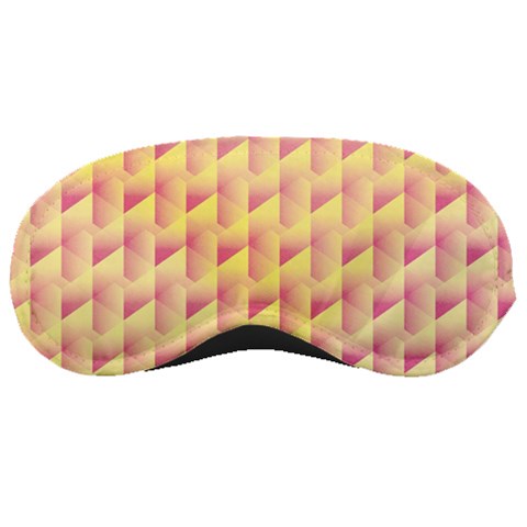 Geometric Pink & Yellow  Sleeping Mask from ArtsNow.com Front