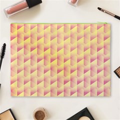 Geometric Pink & Yellow  Cosmetic Bag (XL) from ArtsNow.com Back