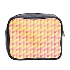 Geometric Pink & Yellow  Mini Travel Toiletry Bag (Two Sides) from ArtsNow.com Back