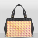 Geometric Pink & Yellow  Oversize Office Handbag (One Side)