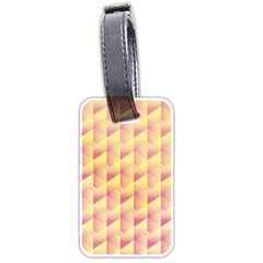 Geometric Pink & Yellow  Luggage Tag (Two Sides) from ArtsNow.com Front