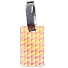 Geometric Pink & Yellow  Luggage Tag (Two Sides) from ArtsNow.com Back