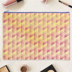 Geometric Pink & Yellow  Cosmetic Bag (XXXL) from ArtsNow.com Front