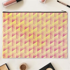 Geometric Pink & Yellow  Cosmetic Bag (XXXL) from ArtsNow.com Back