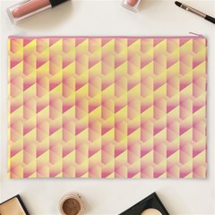 Geometric Pink & Yellow  Cosmetic Bag (XXXL) from ArtsNow.com Back