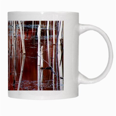 Automn Swamp White Coffee Mug from ArtsNow.com Right