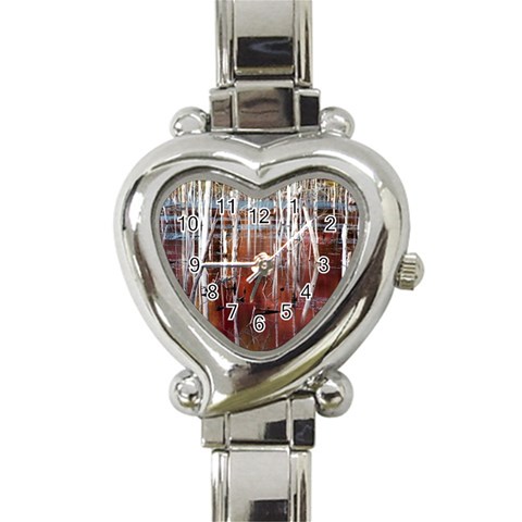 Automn Swamp Heart Italian Charm Watch  from ArtsNow.com Front