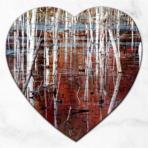 Automn Swamp Jigsaw Puzzle (Heart) from ArtsNow.com Front