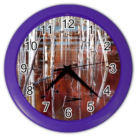 Automn Swamp Wall Clock (Color) from ArtsNow.com Front