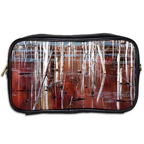 Automn Swamp Travel Toiletry Bag (Two Sides) from ArtsNow.com Back