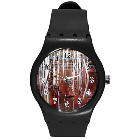 Automn Swamp Plastic Sport Watch (Medium) from ArtsNow.com Front