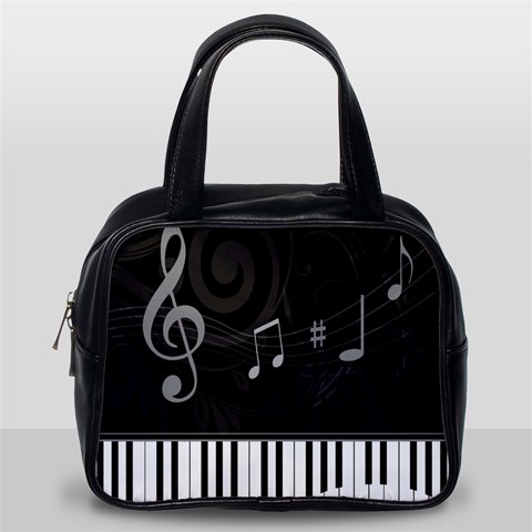 Whimsical Piano keys and music notes Classic Handbag (One Side) from ArtsNow.com Front