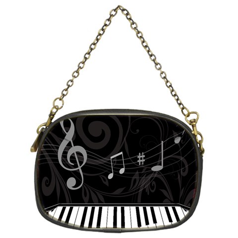 Whimsical Piano keys and music notes Chain Purse (One Side) from ArtsNow.com Front