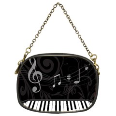 Whimsical Piano keys and music notes Chain Purse (Two Sides) from ArtsNow.com Front