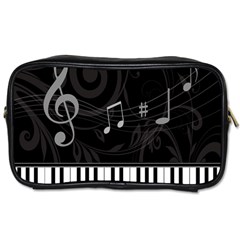 Whimsical Piano keys and music notes Toiletries Bag (Two Sides) from ArtsNow.com Front