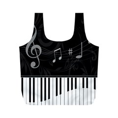 Whimsical Piano keys and music notes Full Print Recycle Bag (M) from ArtsNow.com Front