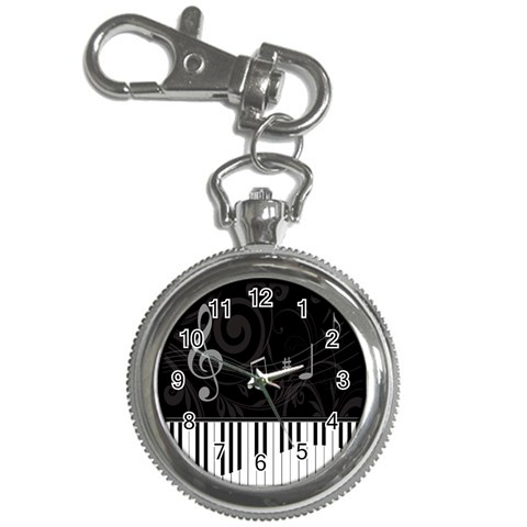 Whimsical Piano keys and music notes Key Chain Watch from ArtsNow.com Front