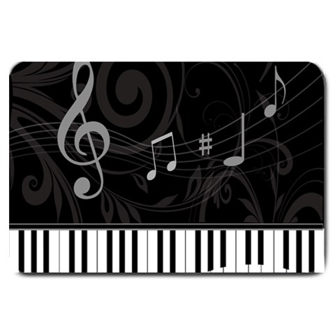 Whimsical Piano keys and music notes Large Doormat from ArtsNow.com 30 x20  Door Mat