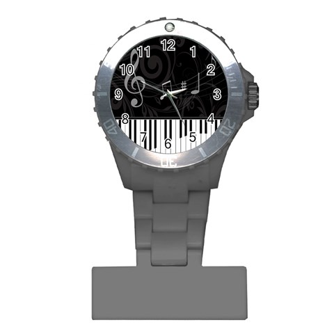 Whimsical Piano keys and music notes Nurses Watch from ArtsNow.com Front