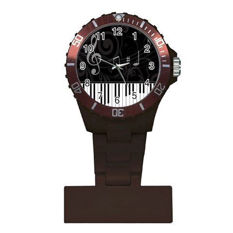 Whimsical Piano keys and music notes Nurses Watch from ArtsNow.com Front