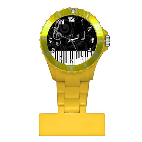 Whimsical Piano keys and music notes Nurses Watch from ArtsNow.com Front