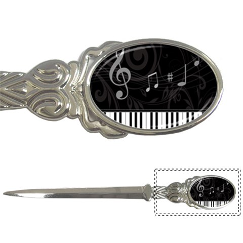 Whimsical Piano keys and music notes Letter Opener from ArtsNow.com Front