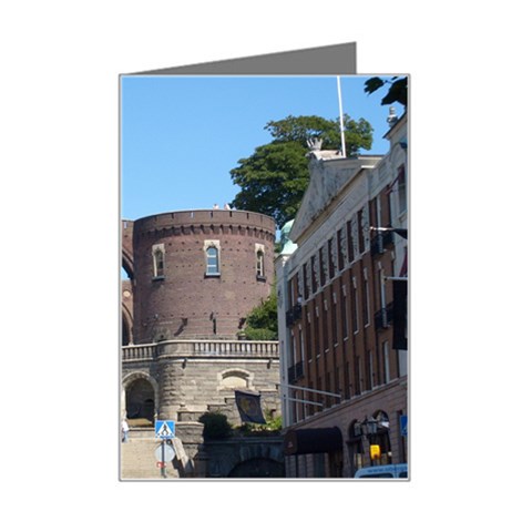 Helsingborg Castle Mini Greeting Card from ArtsNow.com Left