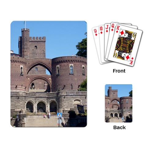 Helsingborg Castle Playing Cards Single Design from ArtsNow.com Back