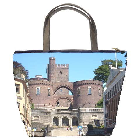 Helsingborg Castle Bucket Handbag from ArtsNow.com Back