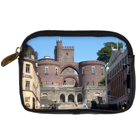 Helsingborg Castle Digital Camera Leather Case from ArtsNow.com Front