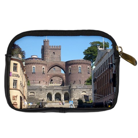 Helsingborg Castle Digital Camera Leather Case from ArtsNow.com Back