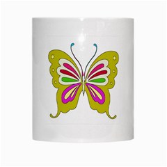 Color Butterfly  White Coffee Mug from ArtsNow.com Center