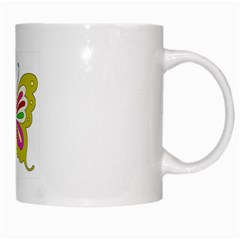 Color Butterfly  White Coffee Mug from ArtsNow.com Right