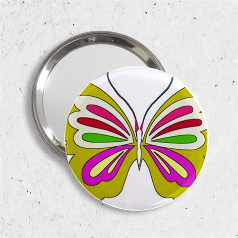 Color Butterfly  Handbag Mirror (2.25 ) from ArtsNow.com Front