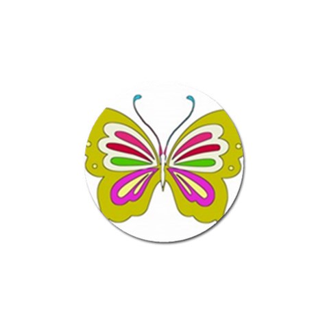 Color Butterfly  Golf Ball Marker 10 Pack from ArtsNow.com Front